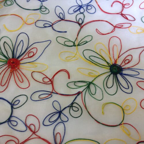 Multicoloured Corded Embroidery